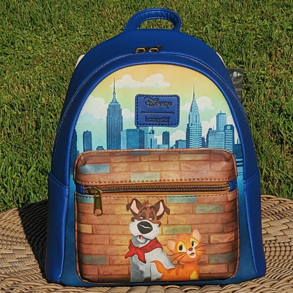 New Loungefly Oliver And Company Skyline Mini Backpack, NWT